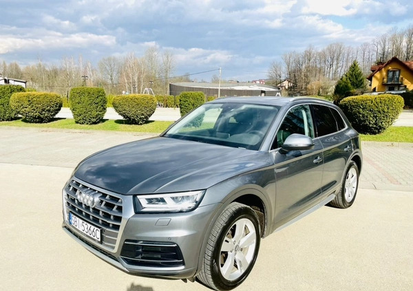 Audi Q5 cena 122800 przebieg: 65000, rok produkcji 2019 z Biała małe 667